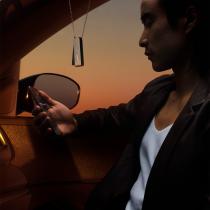 Ledger in a car, portfolio on smartphone