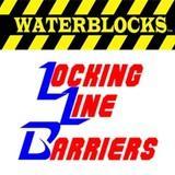 Locking Line Barriers Water Blocks Logo Locking Line Barriers Water Blocks Logo
